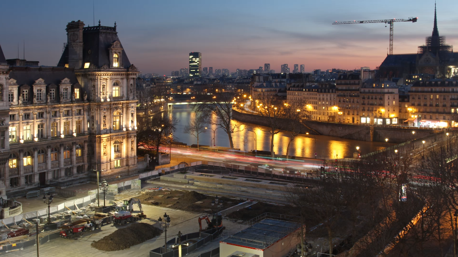 time lapse mairie de paris